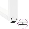 vidaXL Dining Table Legs U-Shaped 2 pcs White 90x(72-73) cm Steel
