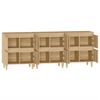 vidaXL Sideboards 3 pcs Sonoma Oak 60x35x70 cm Engineered Wood