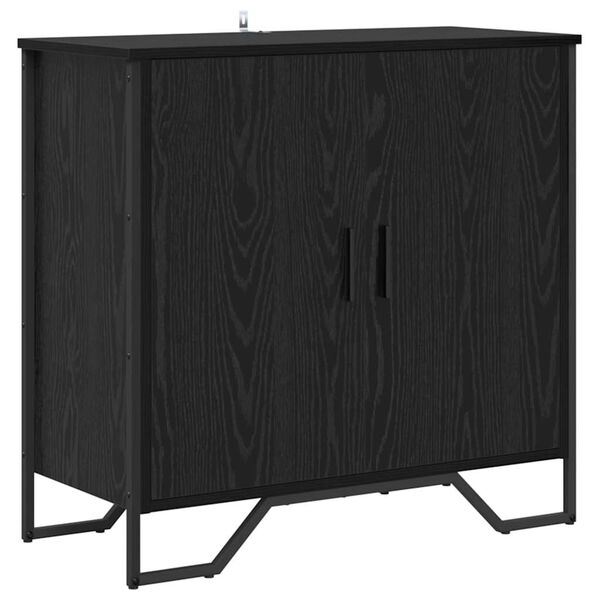 vidaXL Sideboard Black Oak 78 x 35 x 74.5 cm