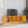vidaXL TV Cabinets 2 pcs Mustard Yellow 67x39x44 cm Steel