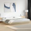 vidaXL Bed Frame with LED Lights without Mattress Sonoma Oak 180x200cm