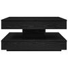 vidaXL Coffee Table 360-Degree Rotatable Black 70x70x34.5 cm