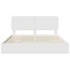 vidaXL Storage Bed with Headboard White 200 x 200 cm Engineered Wood
