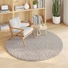 vidaXL Area Rugs Round HUARTE Sand &Oslash; 120 CM Polyester