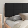 vidaXL Bed Frame with Upholstered Headboard Black 180 x 200 cm