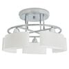 vidaXL Ceiling Lamp | Chrome, White | Glass, Metal | Medium | Ceiling Lamp