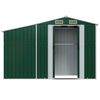 vidaXL Garden Shed Green 277x93x179 cm Galvanised Steel