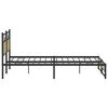 vidaXL Metal Bed Frame without Mattress Sonoma Oak 193x201 cm