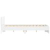 vidaXL Bed Frame without Mattress White 120x190 cm Small Double