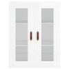 vidaXL Wall Mounted Cabinet High Gloss White 69.5x34x90 cm