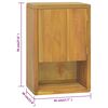 vidaXL Wall-mounted Bathroom Cabinet 45x30x70 cm Solid Wood Teak