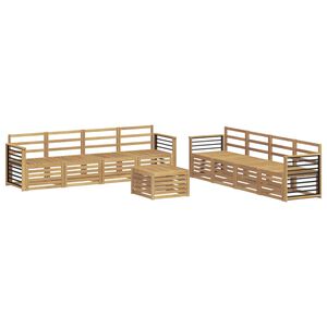 vidaXL Sofa Sets 9 pcs White Polyester