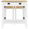 vidaXL 3 Piece Bar Set White Solid Wood Pine