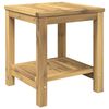 vidaXL Coffee Table Whitewash 40.5 x 40 x 45 cm Solid Acacia Wood