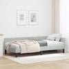 vidaXL Corner Bed Frame Light Grey 80 cm x 200 cm Velvet