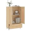 vidaXL Highboard Sonoma Oak 69.5x31x115 cm Engineered Wood