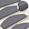 vidaXL Stair Mats 30 pcs 65x24x4 cm Light Grey and Blue Half Round Large