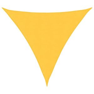 vidaXL Sunshade Sail Oxford Fabric Triangular 3x3x3 m Yellow