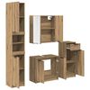 vidaXL Bathroom Furniture Set 4 pcs Artisan Oak Engineered Wood