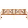 vidaXL Bench Brown 228 x 60 x 90 cm Solid Teak Wood