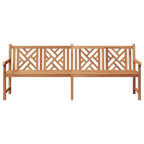 vidaXL Bench Brown 228 x 60 x 90 cm Solid Teak Wood