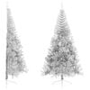vidaXL Christmas Tree | Silver | PET | Large | Christmas Tree | Cone-shaped
