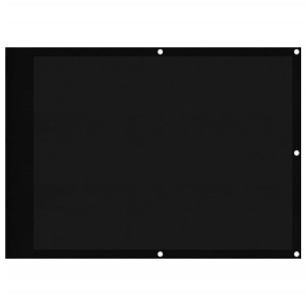 vidaXL Balcony Screen Black 75x1000 cm 100% Polyester Oxford