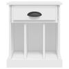vidaXL Bedside Cabinet White 43x36x50 cm