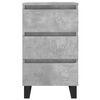 vidaXL Bedside Cabinets 2 pcs Concrete Grey 40x35x69 cm Engineered Wood