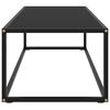 vidaXL Coffee Table Black with Black Glass 120x50x35 cm