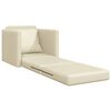 vidaXL Sofa Bed Cream 74 x 77 x 81 cm Artificial Leather