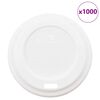 vidaXL Paper Coffee Cup Lids Ø60 mm 4oz 1000 pcs White Plastic