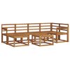 vidaXL Outdoor Sofa Set 7 pcs Natural Solid Acacia Wood