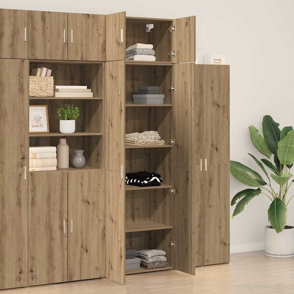 vidaXL Storage Cabinet 3 pcs Artisan Oak