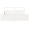 vidaXL Bed Frame without Mattress White 200x200 cm Solid Wood Pine