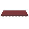 vidaXL Automatic Retractable Awning with LEDs Burgundy 450x350 cm