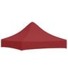vidaXL Party Tent Roof 2x2 m Burgundy 270 g/m&sup2;