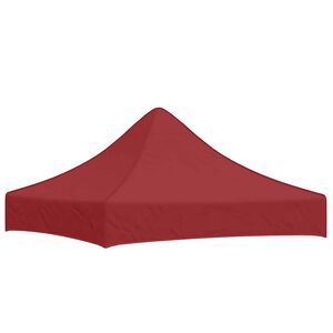vidaXL Party Tent Roof 2x2 m Burgundy 270 g/m&sup2;