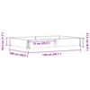 vidaXL Pallet Collar Grey 150x100 cm Solid Wood Pine