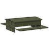 vidaXL Chicken Treadle Feeder Olive Green 75 x 53 x 20.5 cm