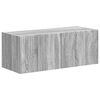 vidaXL TV Cabinet Set Wall-mounted 4 pcs Grey Sonoma Engineered Wood