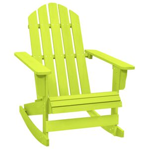 vidaXL Garden Rocking Chair | Green | Solid fir wood | Standard