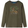 Kids' T-shirt with Long Sleeves Khaki 140