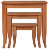 vidaXL Nesting Side Tables 3 pcs Solid Wood Mahogany