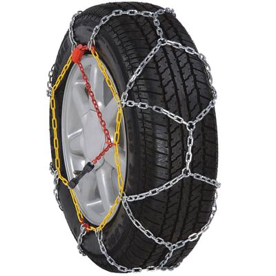 vidaXL 2 pcs Car Tyre Snow Chains 12 mm