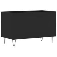 vidaXL Record Cabinet Black 74.5x38x48 cm Engineered Wood