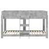 vidaXL Bunk Bed for Kids Concrete Grey 90 x 200 cm Engineered Wood
