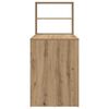 vidaXL Desk with Shelf Artisan Oak 113 x 54 x 120 cm Engineered Wood