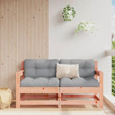 vidaXL Garden Chairs with Cushions 2 pcs Solid Wood Douglas