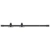 vidaXL Sliding Cabinet Door Kit 91 cm Carbon Steel